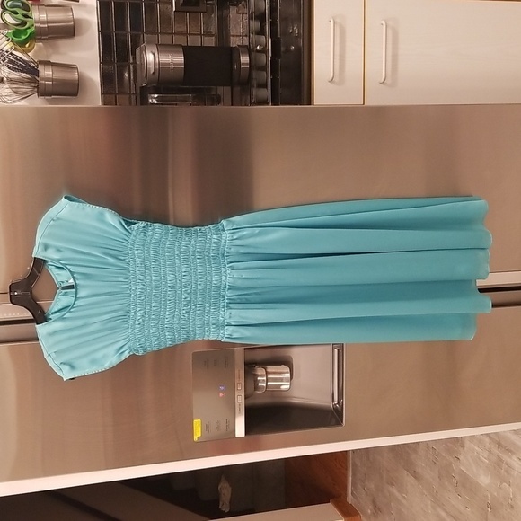 💕TRINA TURK💕 Entertain Dress ~ Turquoise Medium M NWT - Picture 6 of 13